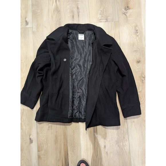 Old Navy Double Breasted Wool Blend Military Style Peacoat - Picture 8 of 15